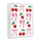Stupell Industries Cherries & Bows Assortment Framed Giclee, design by Marcus Prime